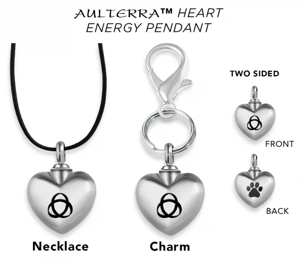 How the Aulterra EMF Heart Pendant can be worn